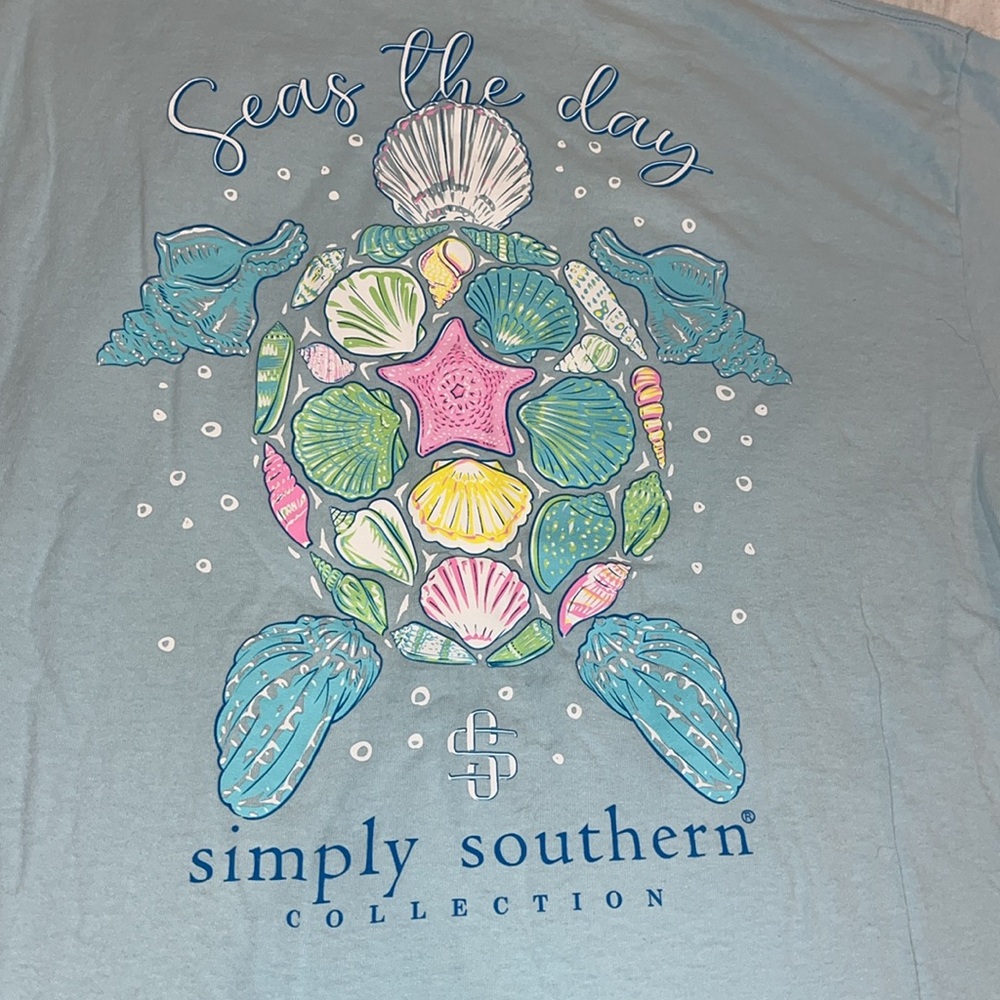 Nwot Simply Southern “Seas The Day” Tee View 3